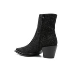 Jimmy Choo Cece Ab Glitter Ankle Boots 60mm CECEAB60PZFBLACK