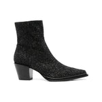 Jimmy Choo Cece Ab Glitter Ankle Boots 60mm CECEAB60PZFBLACK