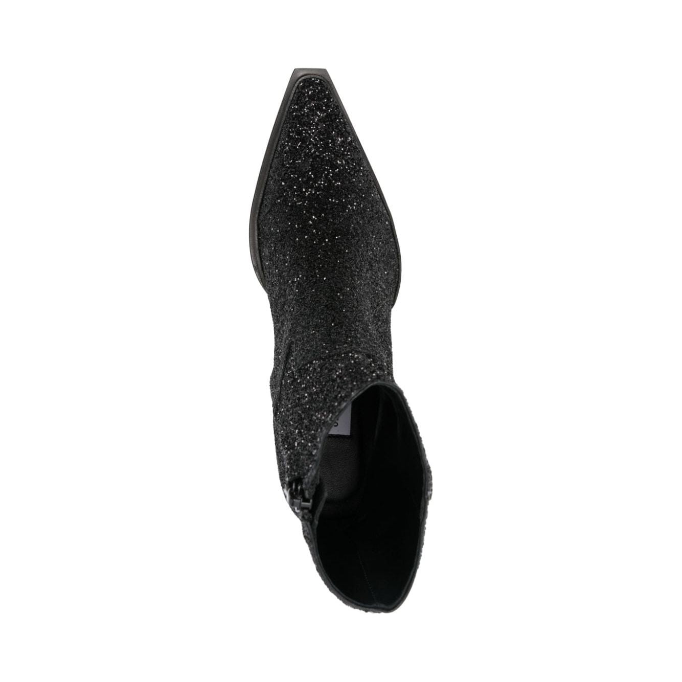 Jimmy Choo Cece Ab Glitter Ankle Boots 60mm CECEAB60PZFBLACK