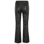 ENES Trousers Black RELAXBOOTCUTCROCOSTRETCHBLACK