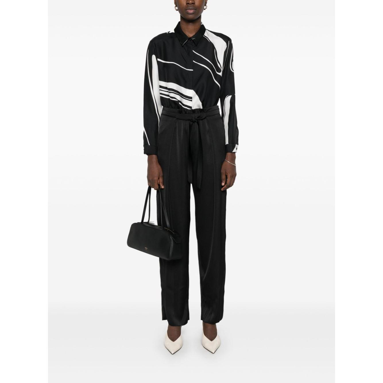 Gianluca Capannolo Shirts Black 24IT513900KATHERINEBLACK/WHITE-AI24