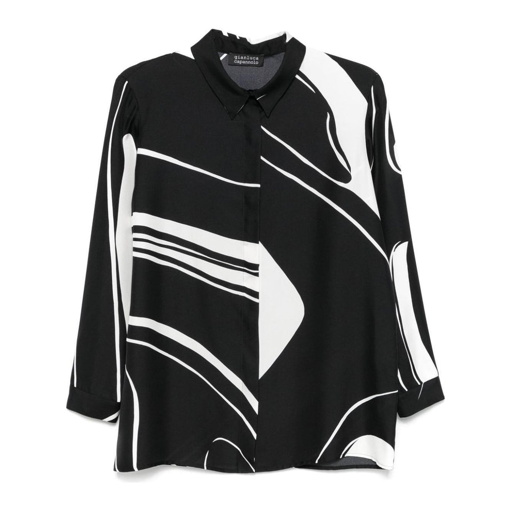 Gianluca Capannolo Shirts Black 24IT513900KATHERINEBLACK/WHITE-AI24