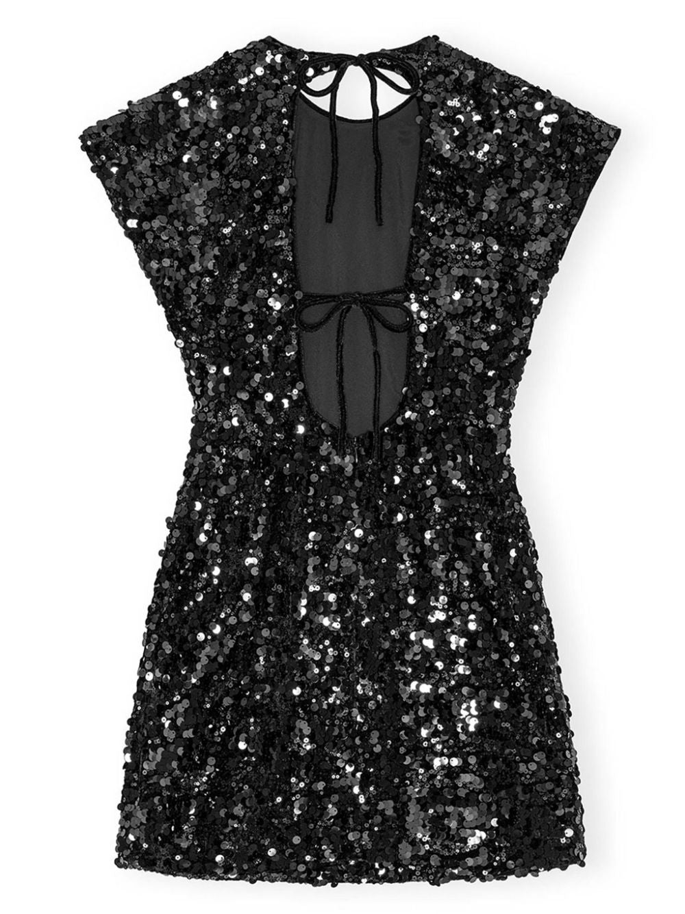 Ganni Velvet Sequins Mini Dress T4045099-P25