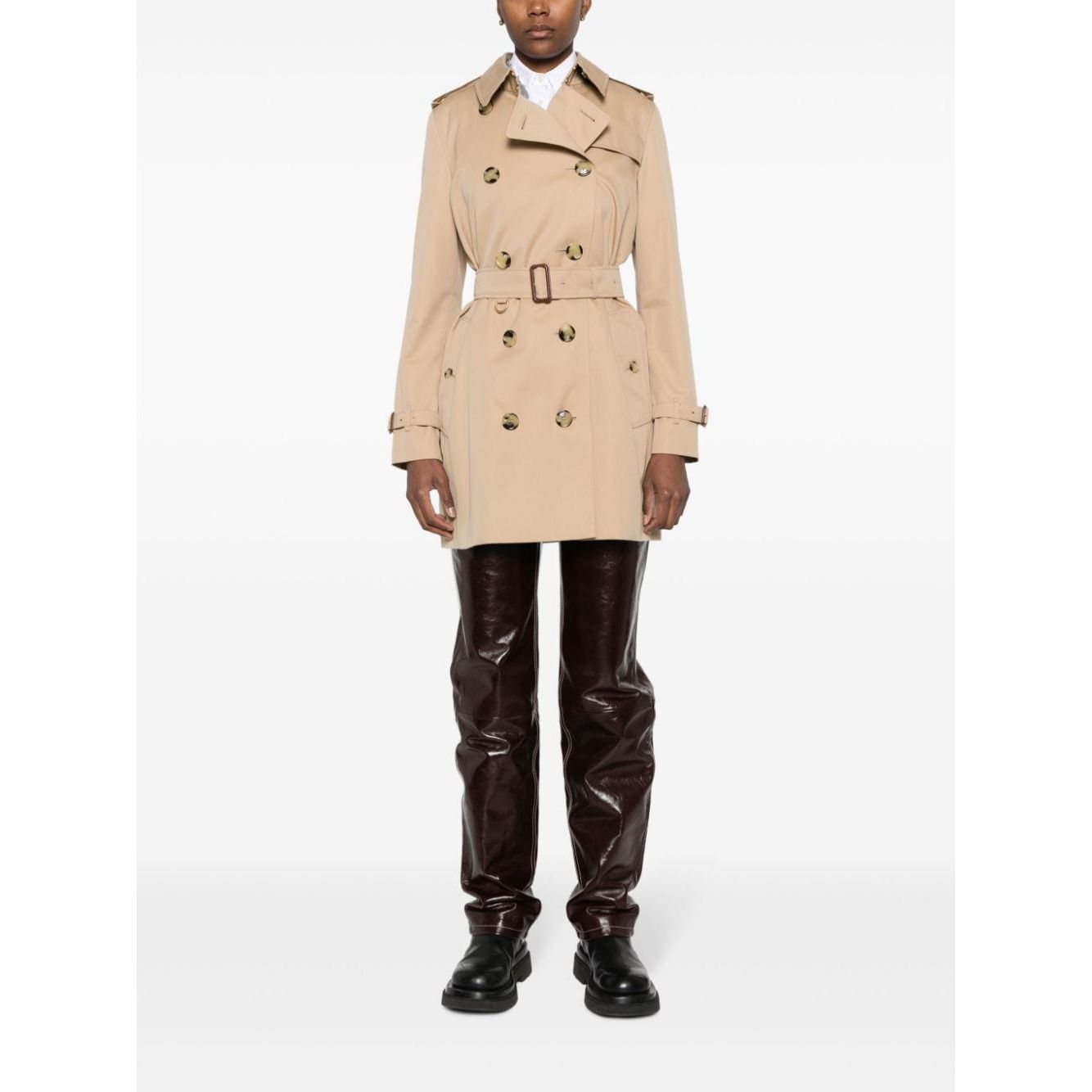 Burberry Short Kensington Heritage cotton trench coat 8079417A1366-P25