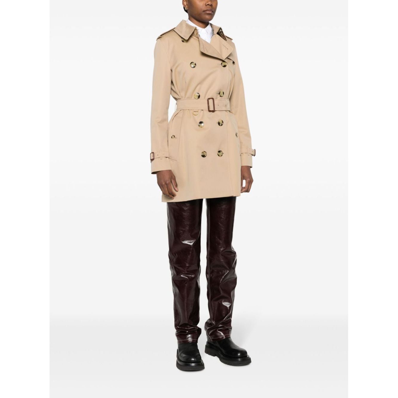 Burberry Short Kensington Heritage cotton trench coat 8079417A1366-P25