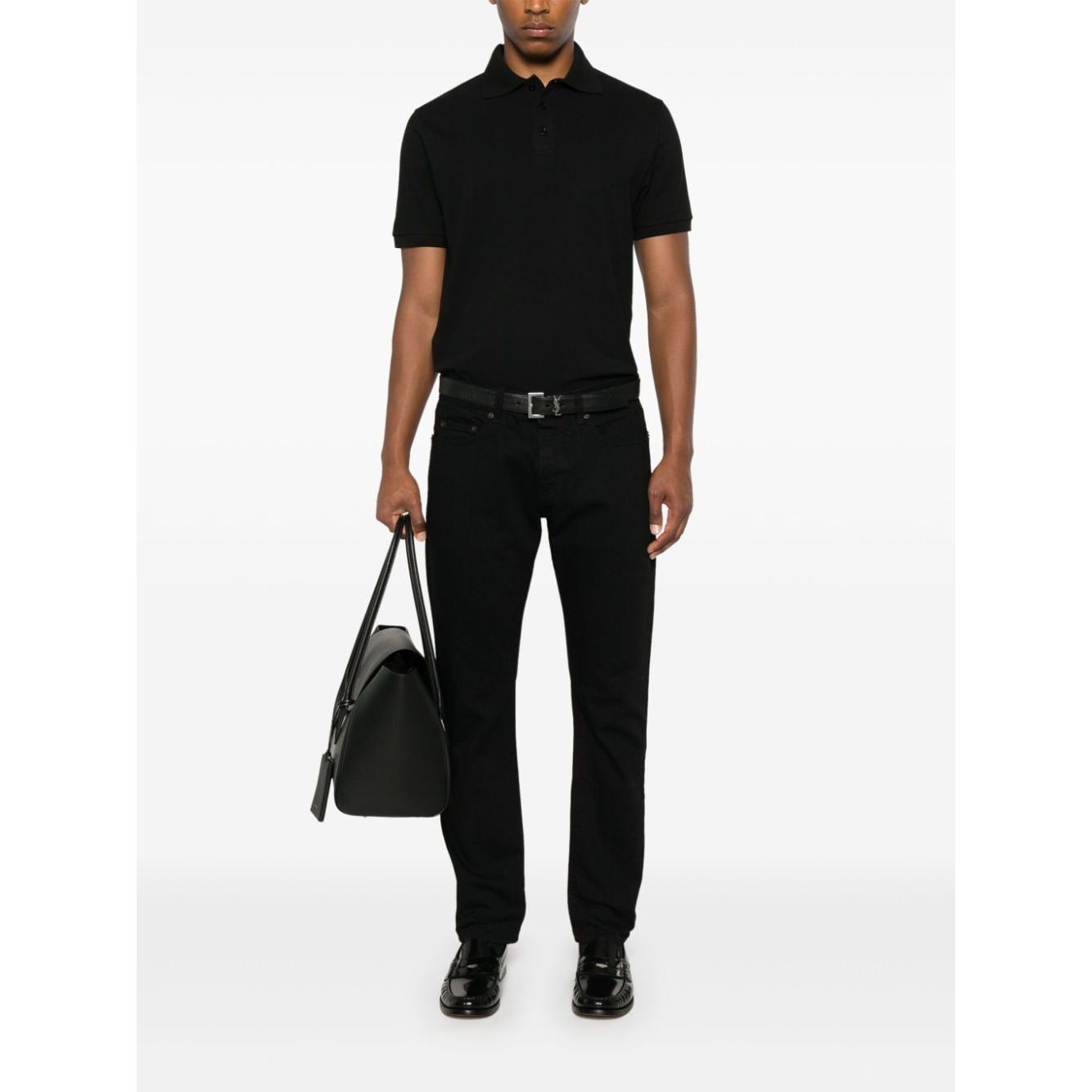 Saint Laurent Cassandre Polo Shirt 798944Y37HC1000-P25