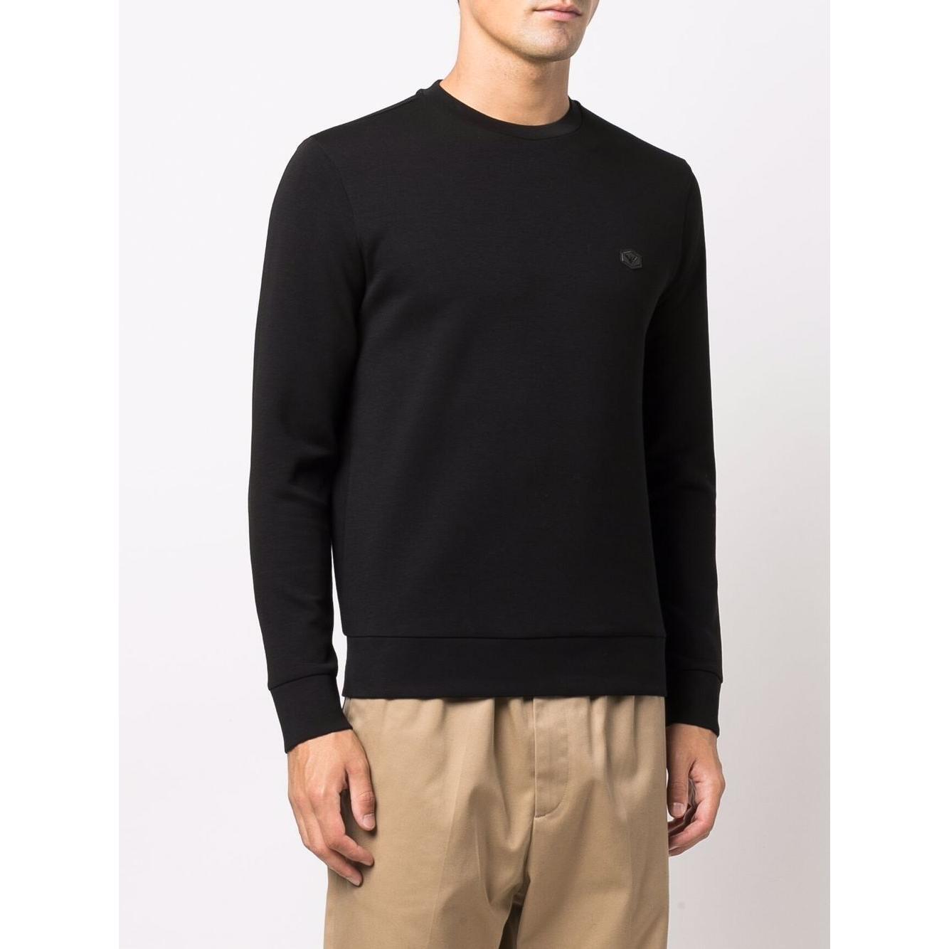 Emporio Armani logo-patch crew-neck Sweatshirt 8N1MD11JHSZ0999-P25