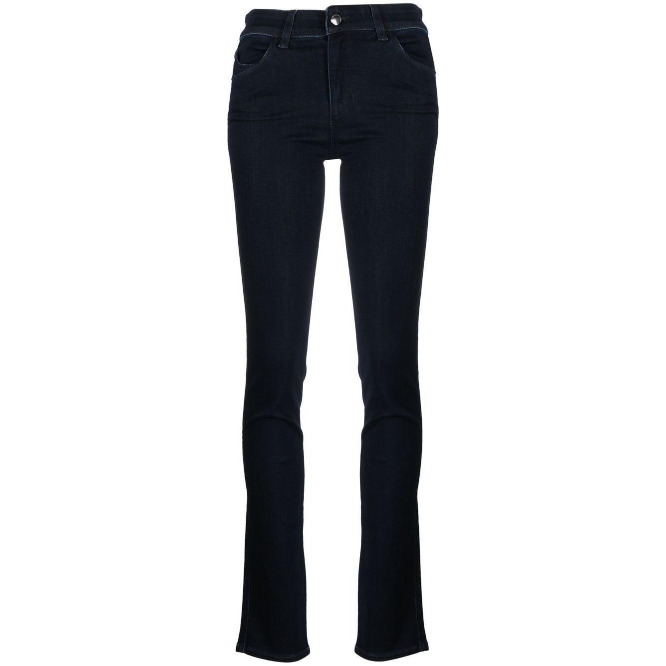 Emporio Armani high-waisted slim-cut Trousers 8N2J182DL2Z0941-P25