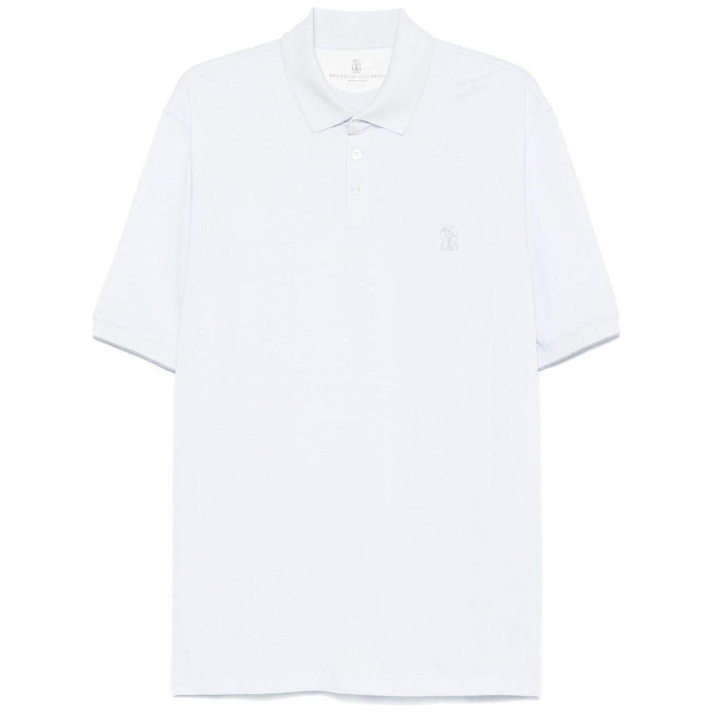 Brunello Cucinelli T-shirts and Polos Clear Blue ME8548788CVJ41-P25