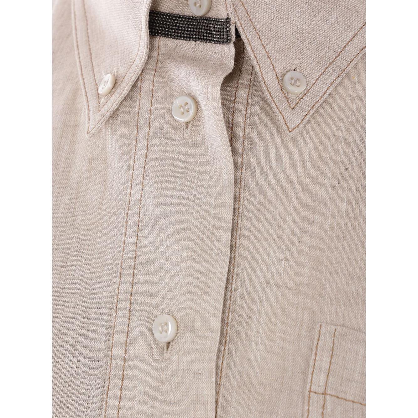 Brunello Cucinelli long linen dress MM633AHA92C200-P25