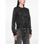 Golden Goose wool blend cropped sweater with all-over sequins GWP01165P00182390100-P25