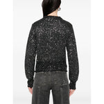 Golden Goose wool blend cropped sweater with all-over sequins GWP01165P00182390100-P25