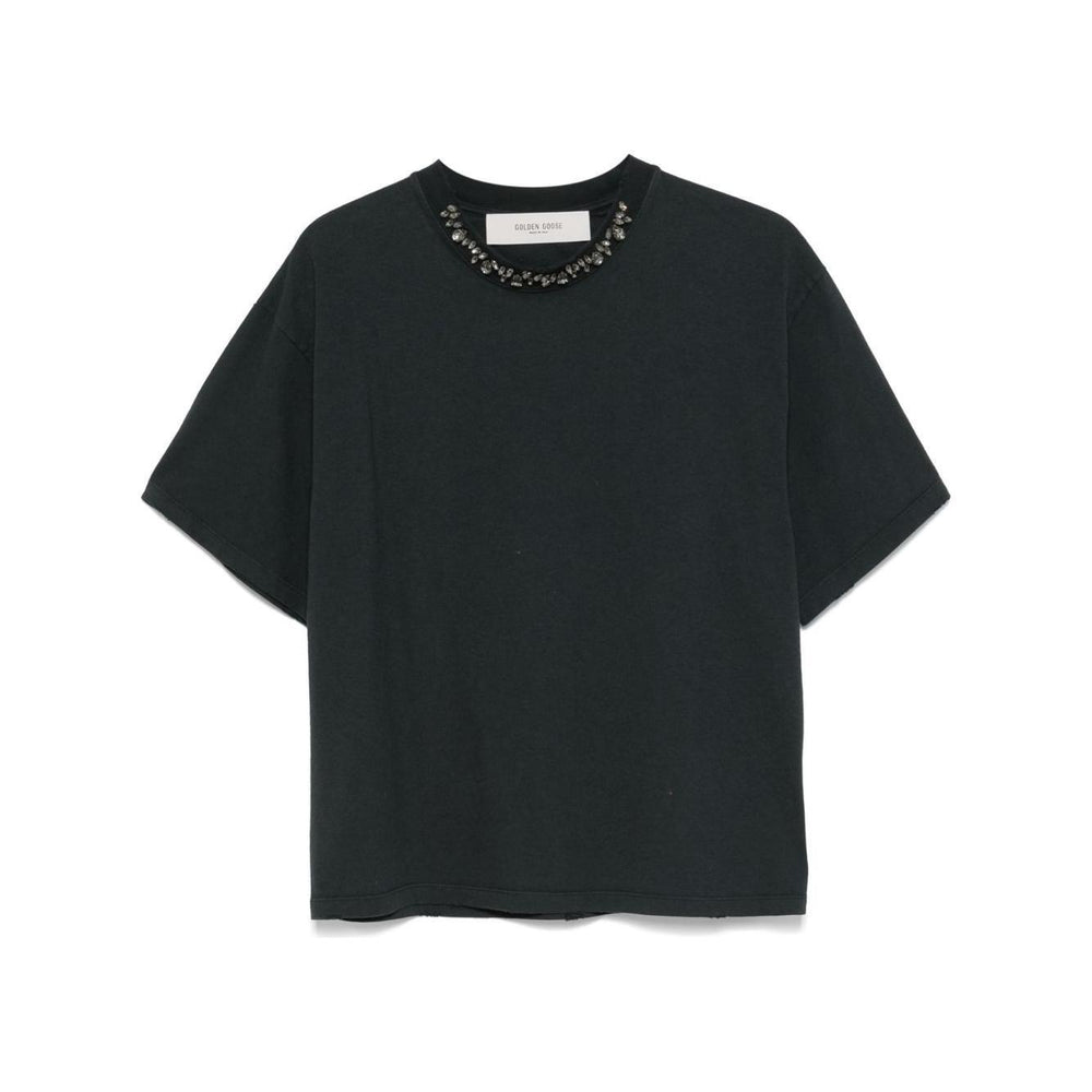 Golden Goose T-shirt with crystals GWP01220P00189790456-P25