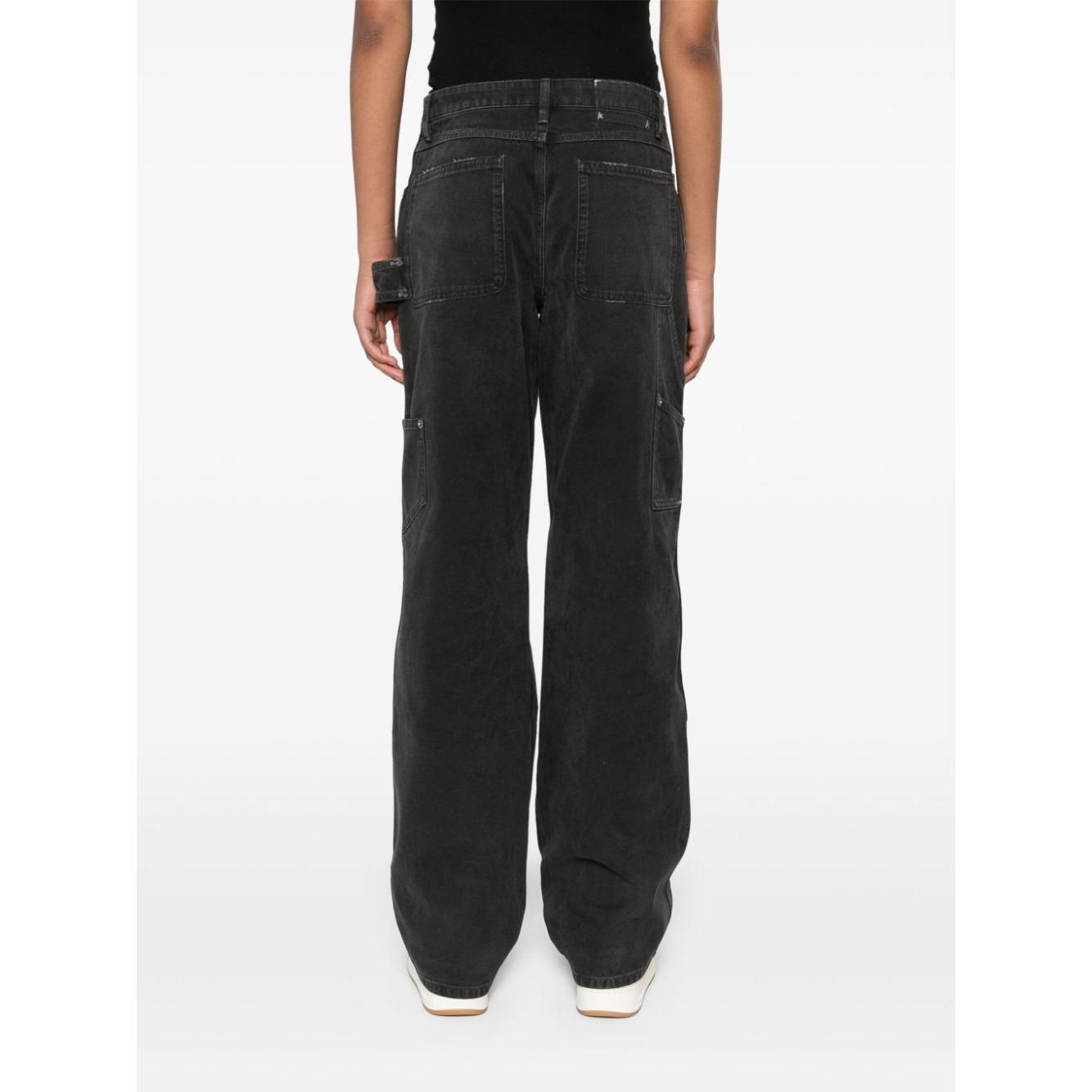 Golden Goose jeans with distressed effect and front patches GWP01942P00192190100-P25