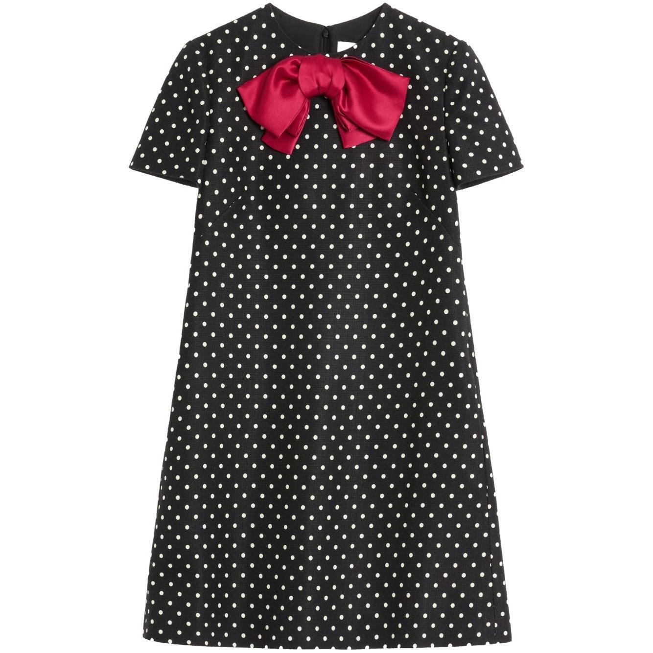 Valentino mini dress with bow BVADL698SAFQ-P25