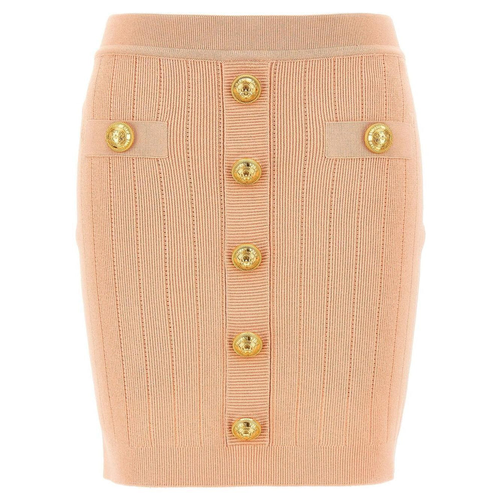 Balmain knitted mini skirt EF1LB290KB070LB-P25