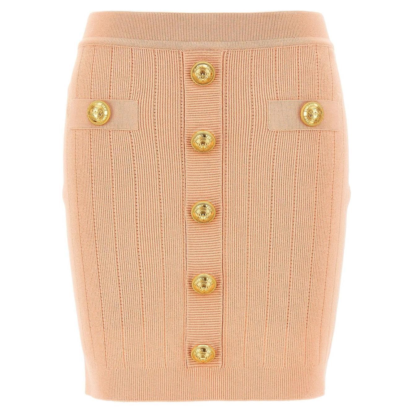 Balmain knitted mini skirt EF1LB290KB070LB-P25