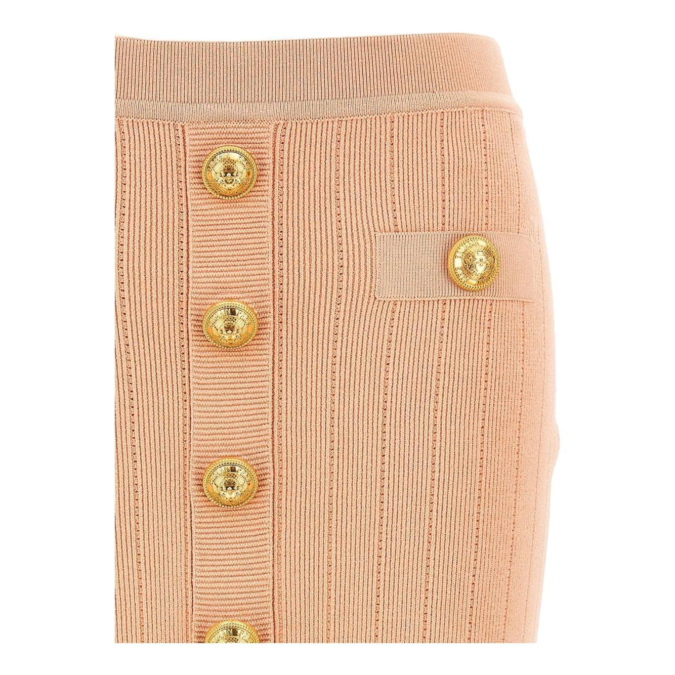 Balmain knitted mini skirt EF1LB290KB070LB-P25