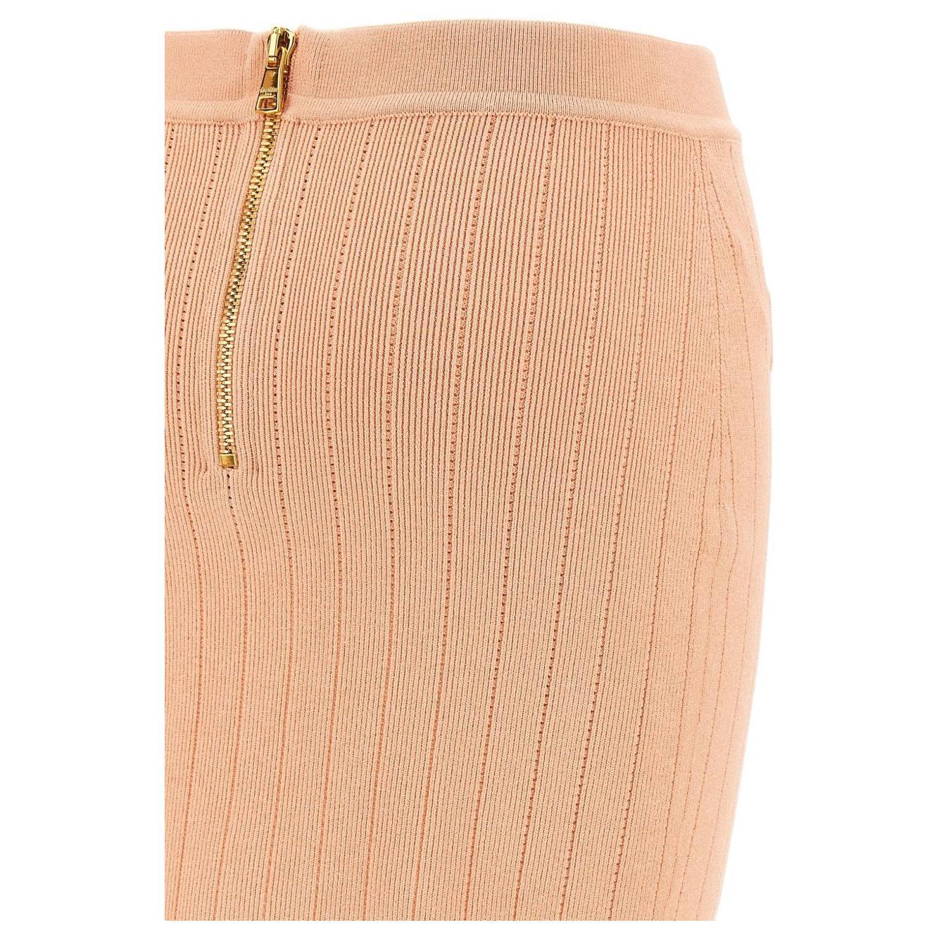 Balmain knitted mini skirt EF1LB290KB070LB-P25