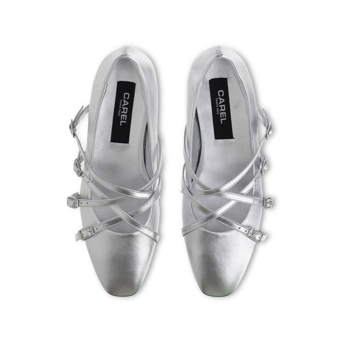 CAREL PARIS Flat shoes Silver ELOISE33283905-P25