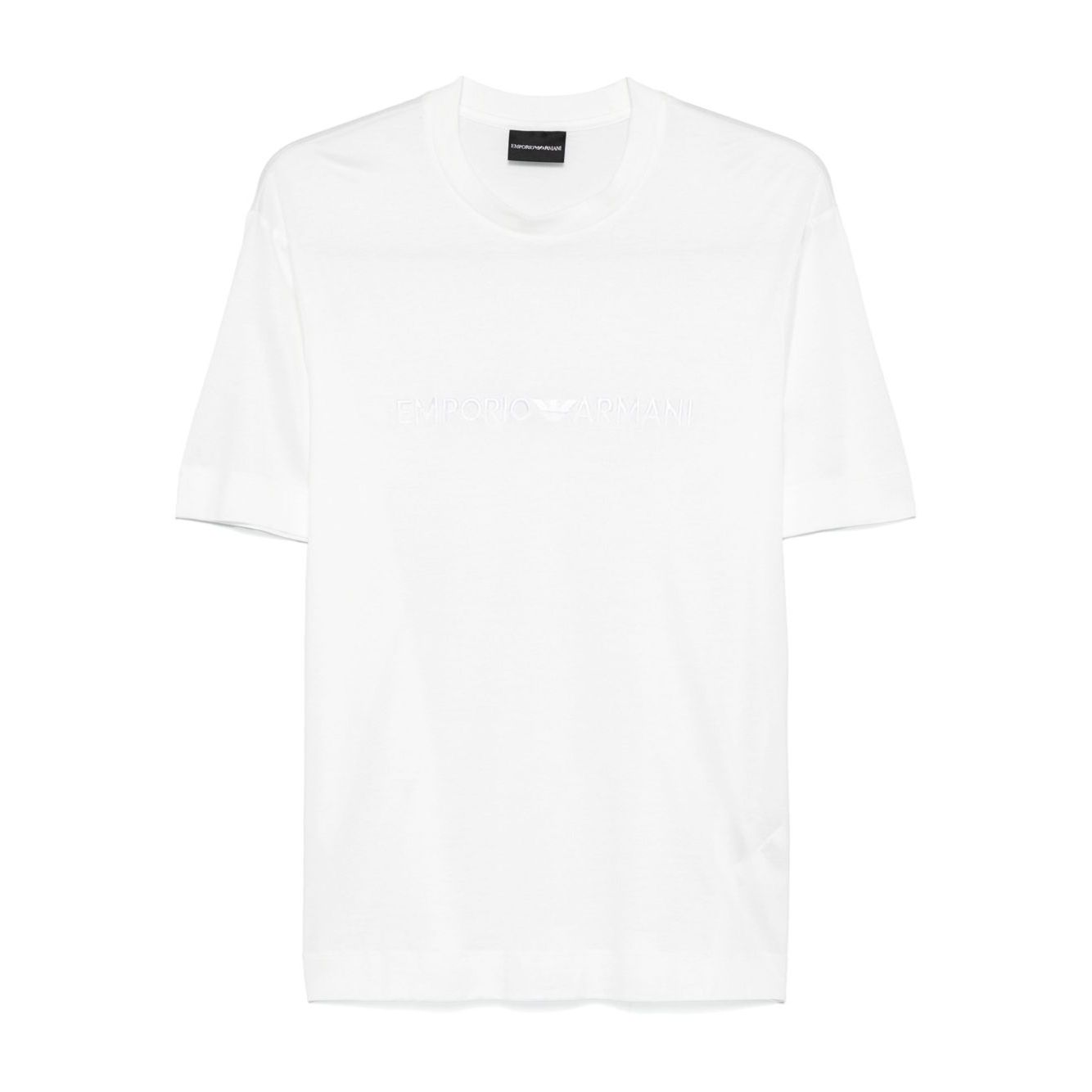 Emporio Armani Embroidered Logo T Shirt Topwear
