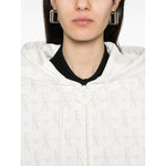 Emporio Armani Zip-up hoodie in double jersey with all-over lettering EW001026AF10002F0009-P25