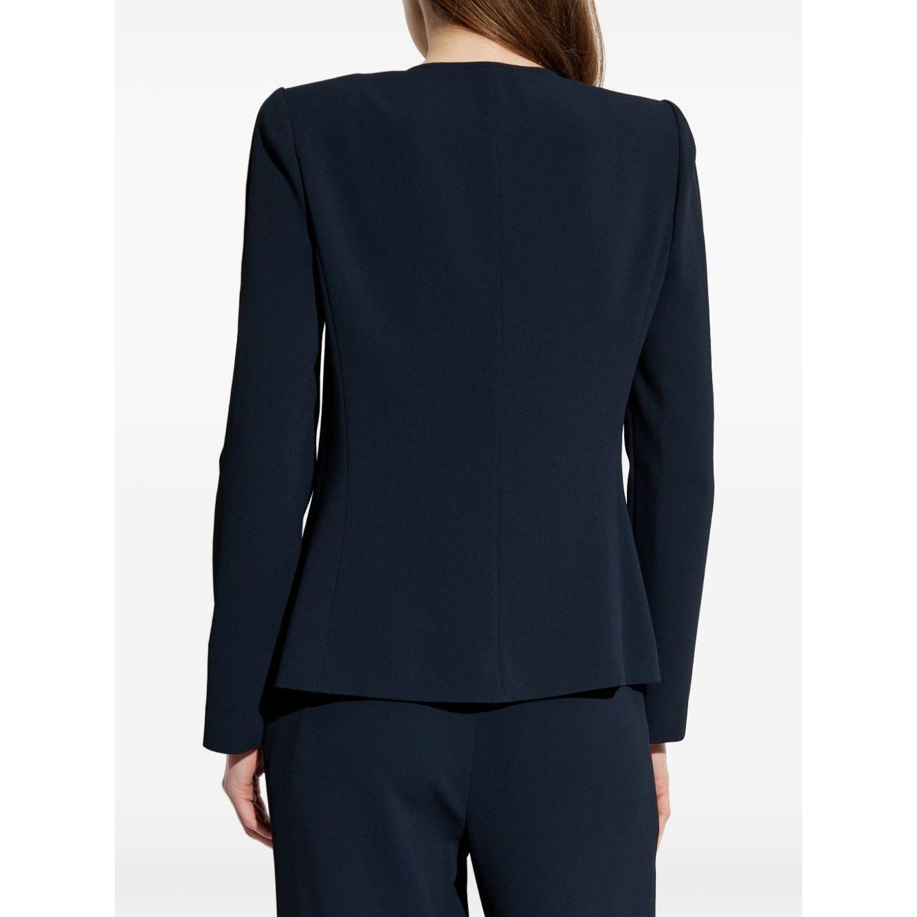 Emporio Armani Jacket in fluid woven fabric with pleats EW000850AF12514UB115-P25