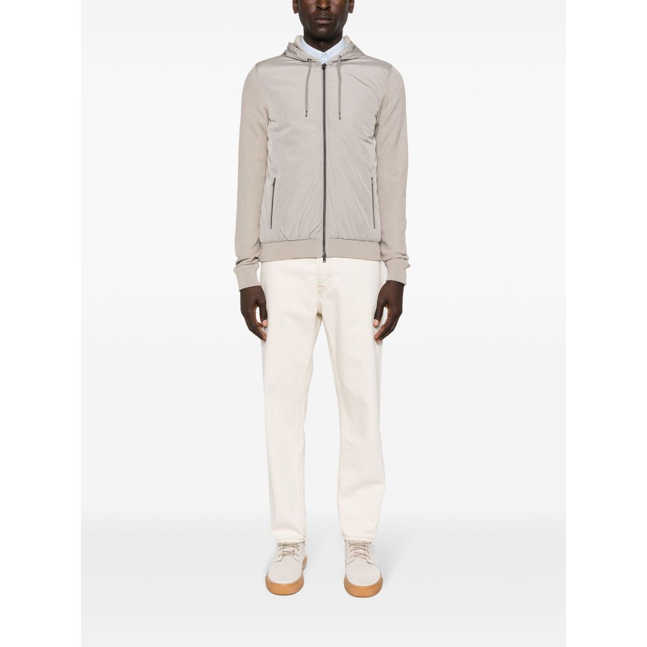 Herno Coats Dove Grey Jackets