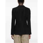 Emporio Armani lurex-detail crepe blazer EW002206AF12528UC001-P25