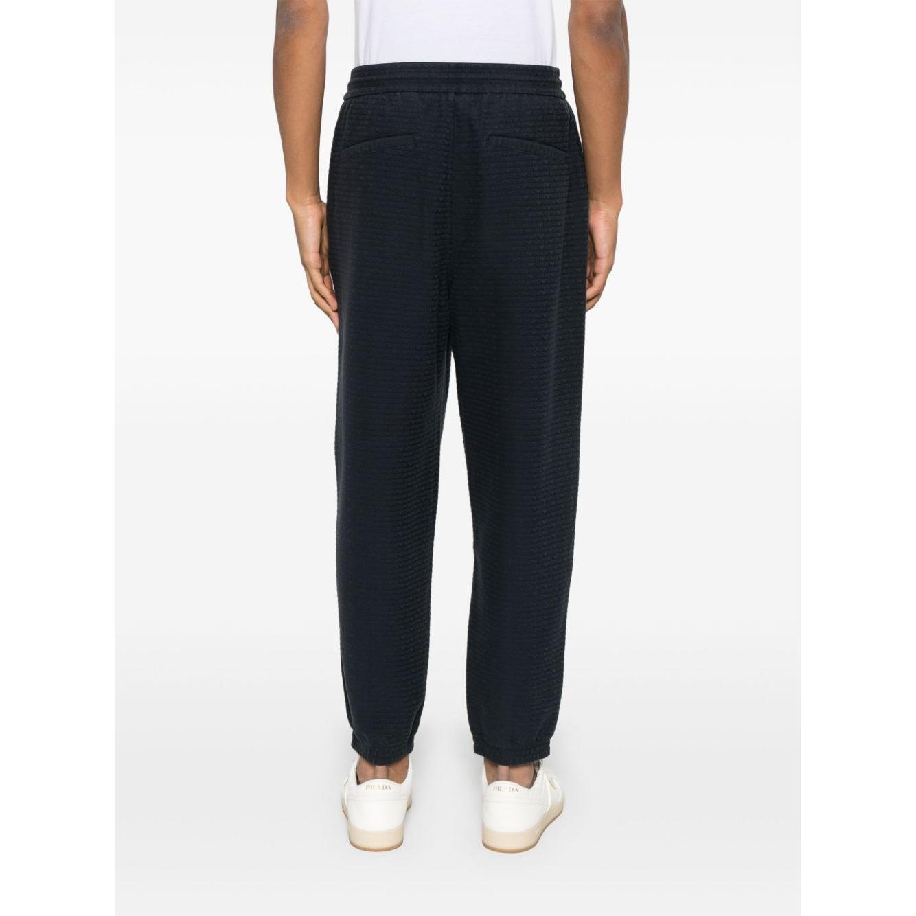Emporio Armani ASV Lyocell blend jersey joggers with all-over lettering EM001106AF13700UB118-P25
