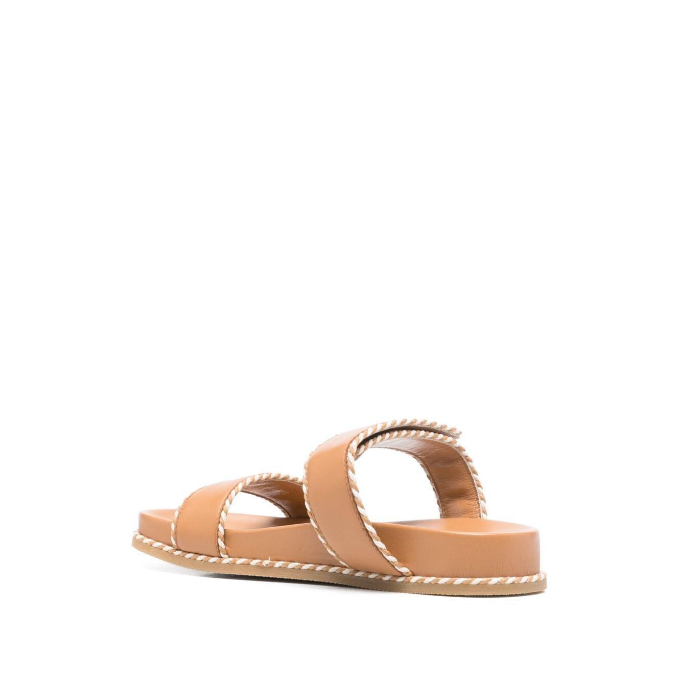 EMPORIO ARMANI EXCLUSIVE Emporio Armani Sandals with nappa strap and two-tone profiles Sandals