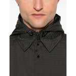 Emporio Armani Blouson with internal nylon bib jacquard all-over lettering EM001003AF15384U8168-P25
