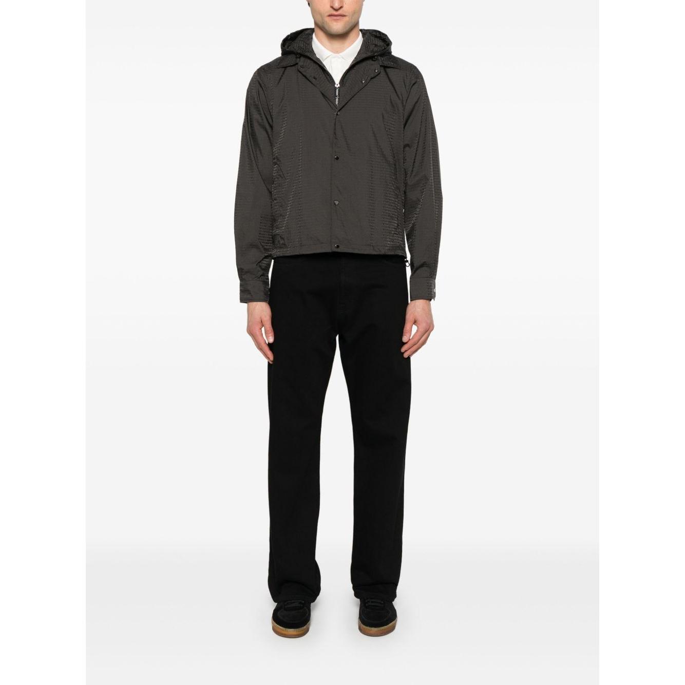 Emporio Armani Blouson with internal nylon bib jacquard all-over lettering EM001003AF15384U8168-P25