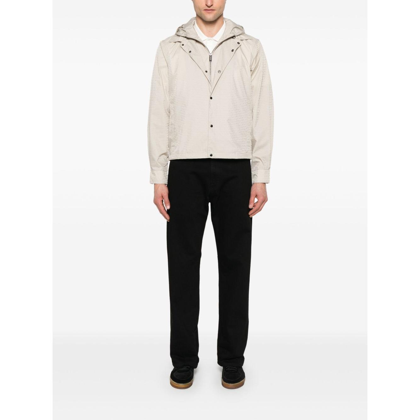 Emporio Armani Blouson with internal nylon bib jacquard all-over lettering EM001003AF15384U1098-P25