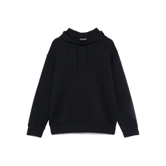 Emporio Armani Sweaters Blue Topwear