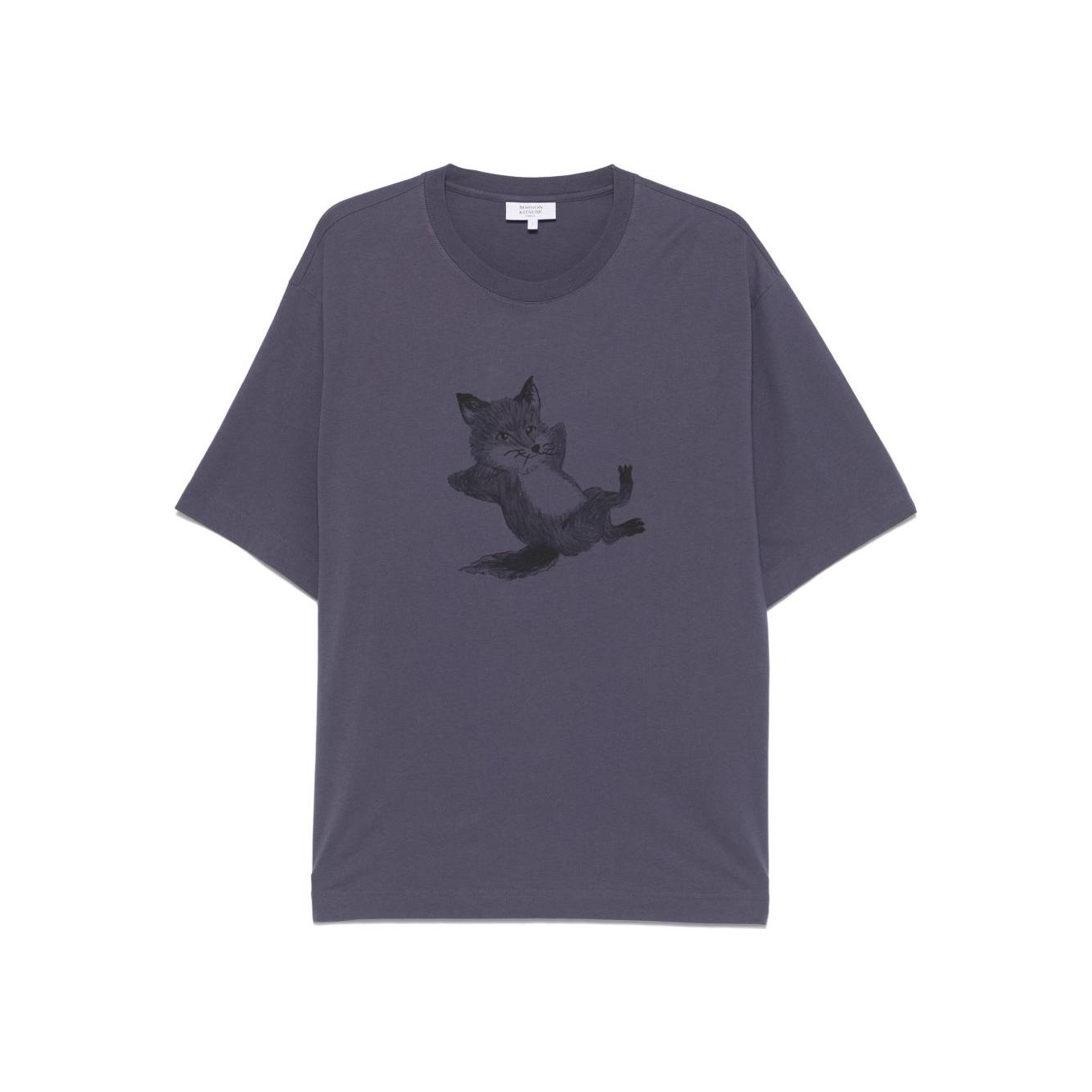MAISON KITSUNE' T-shirts and Polos Purple