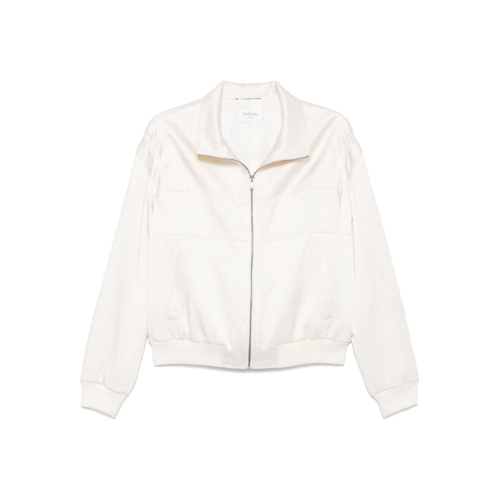 Saint Laurent satin Bomber Jacket 779952Y3G369601-P25