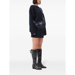 Ganni Buckle small denim cross-body bag