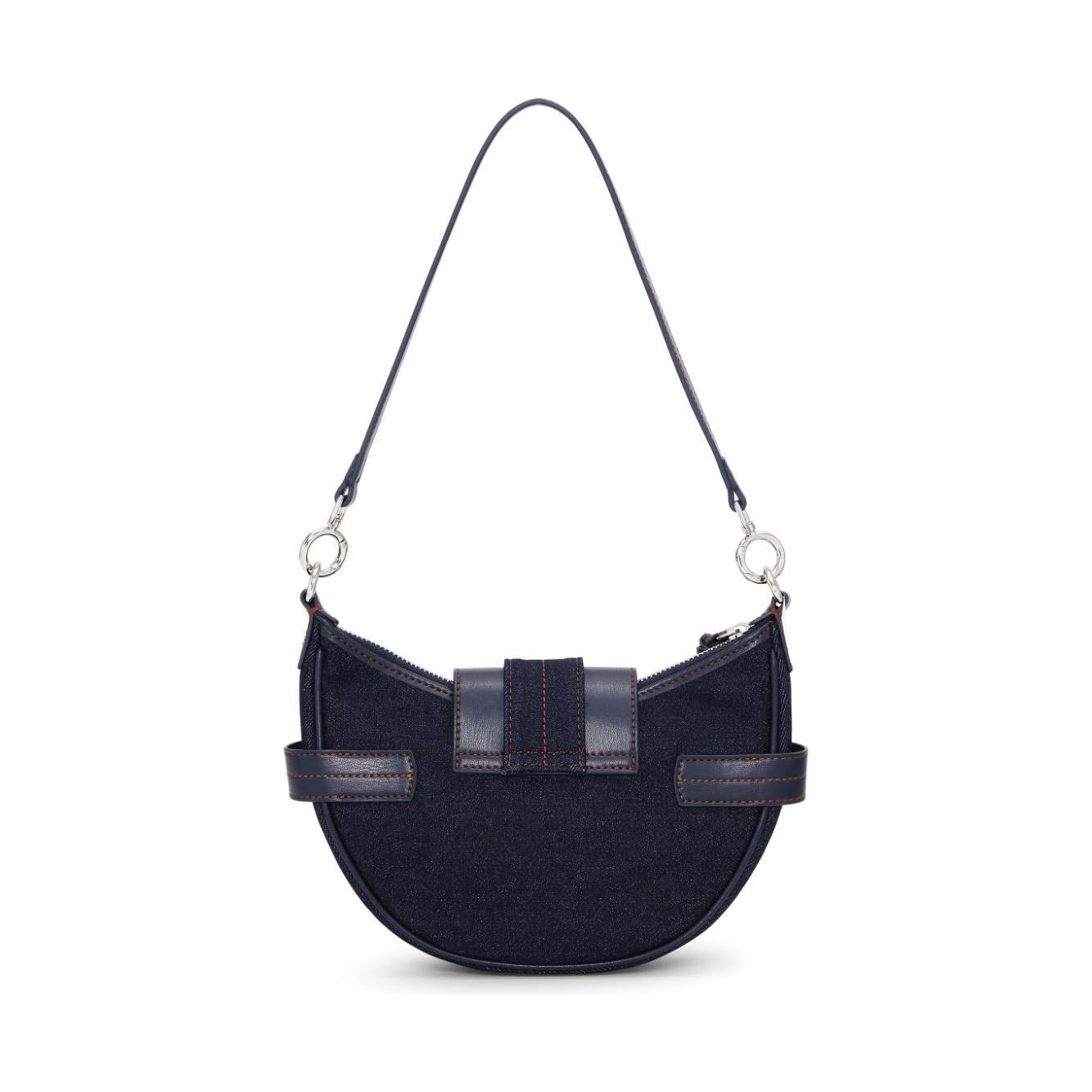 Ganni Buckle small denim cross-body bag