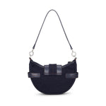 Ganni Buckle small denim cross-body bag