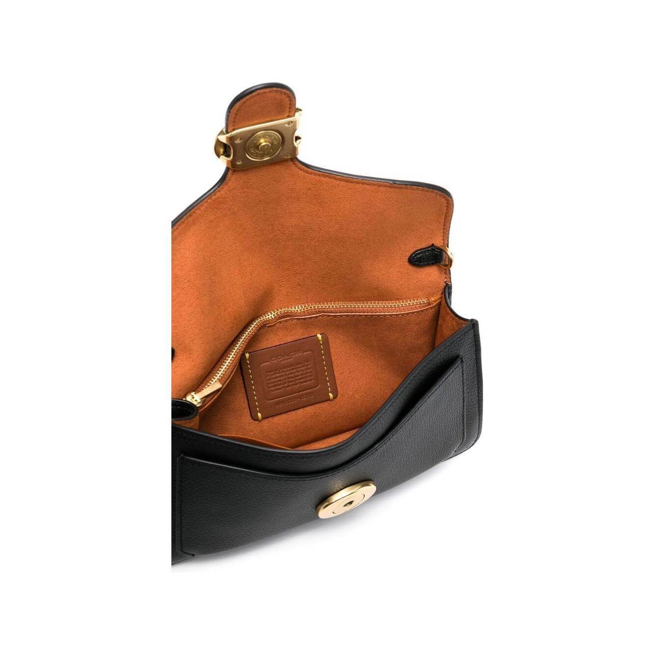 Coach Tabby chain leather clutch CE772B4/BK-AI25