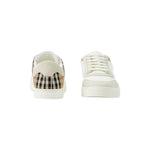 Burberry Leather, suede and check sneakers 8069089A9022-AI25