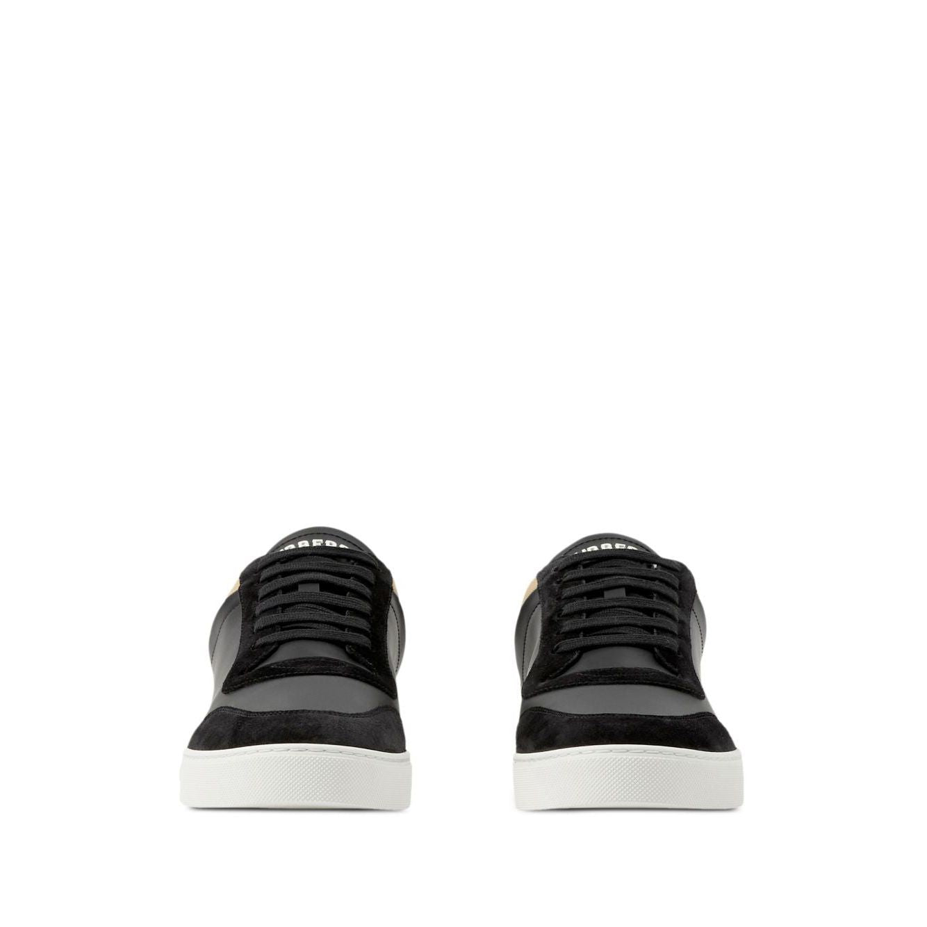 Burberry Leather, suede and check sneakers 8070818A7626-AI25