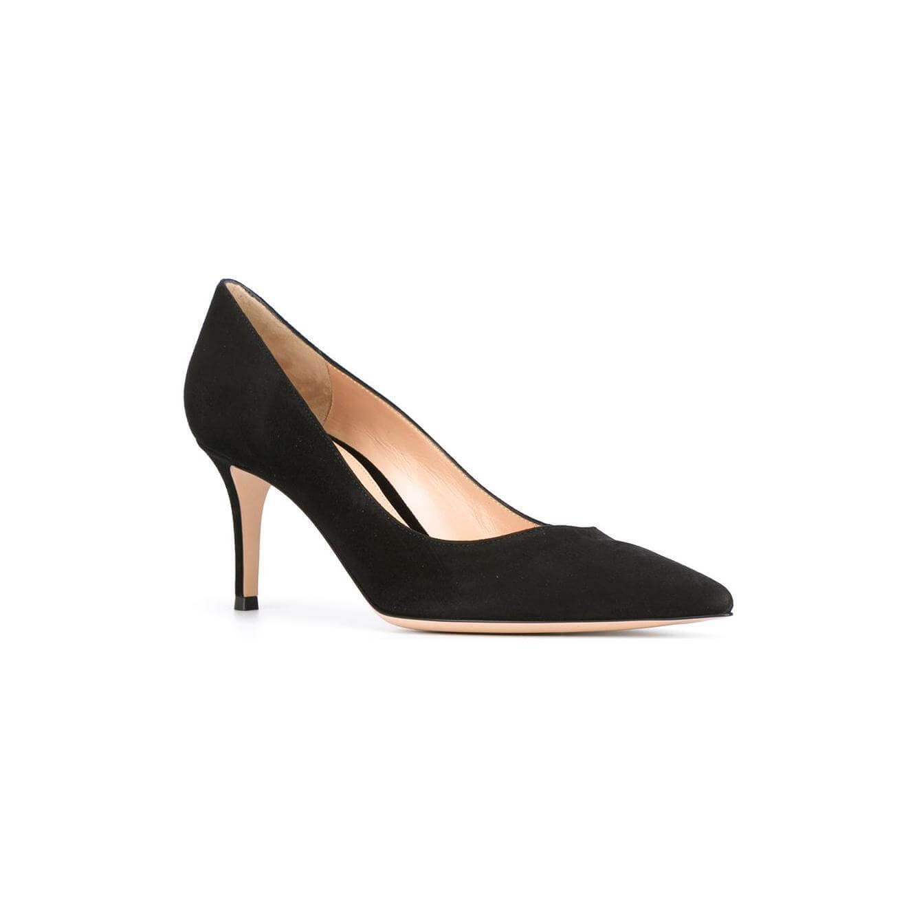 Gianvito Rossi With Heel Black G2677070RICCAMNERO-AI25