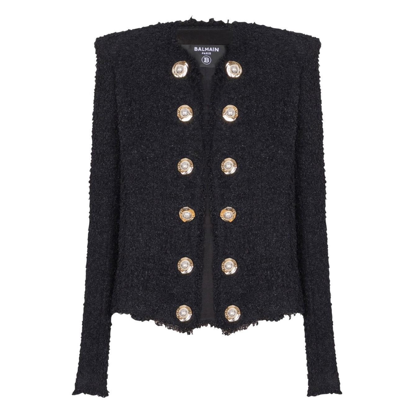 Balmain Edge-to-edge tweed jacket FF1SM508XC670PA-AI25