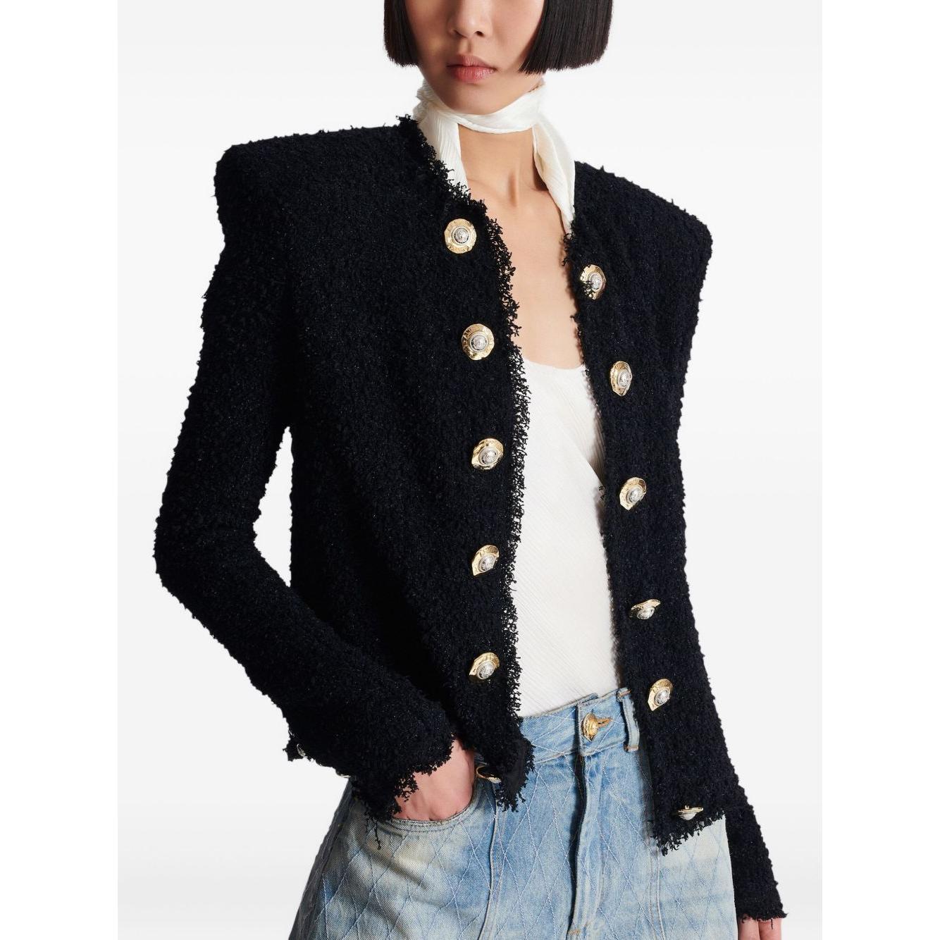 Balmain Edge-to-edge tweed jacket FF1SM508XC670PA-AI25
