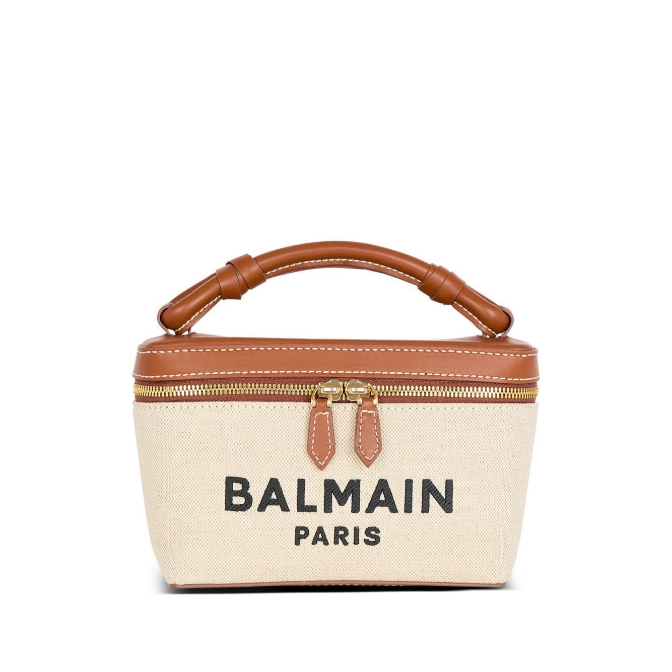 Balmain B-Army canvas vanity case DN1BG921TCFEGEM-AI25
