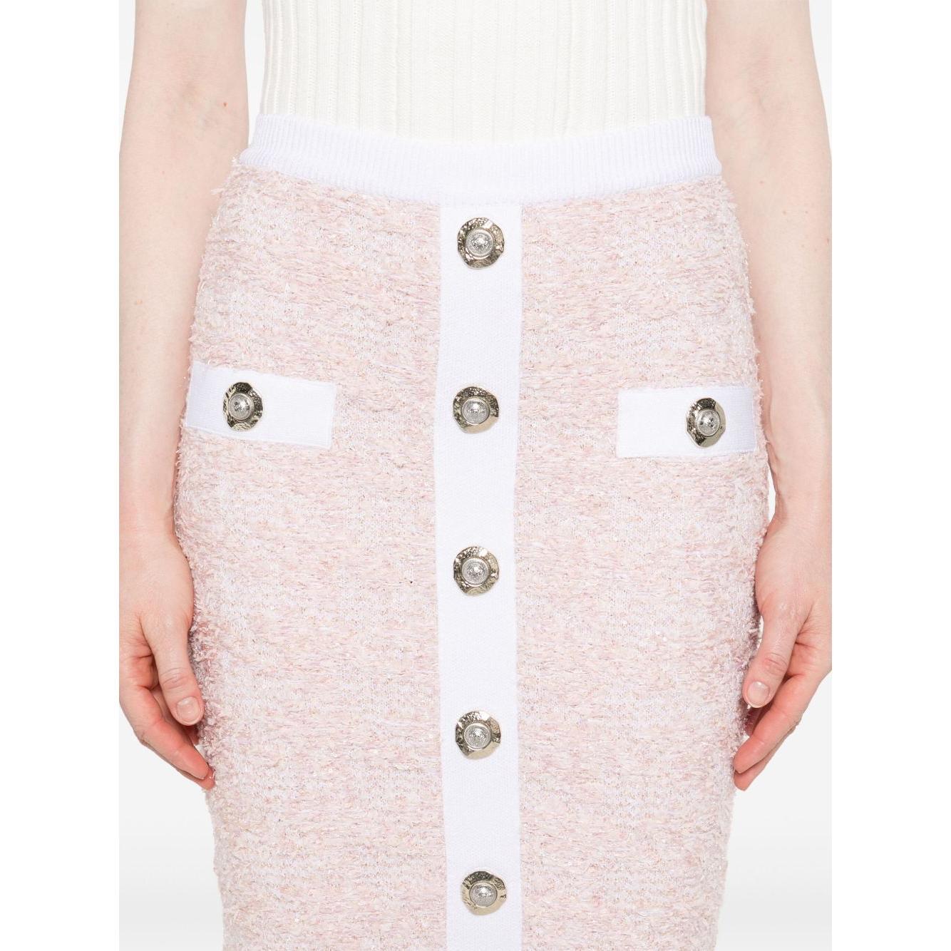 Balmain Tweed pencil skirt FF1LC016KI72OIN-AI25