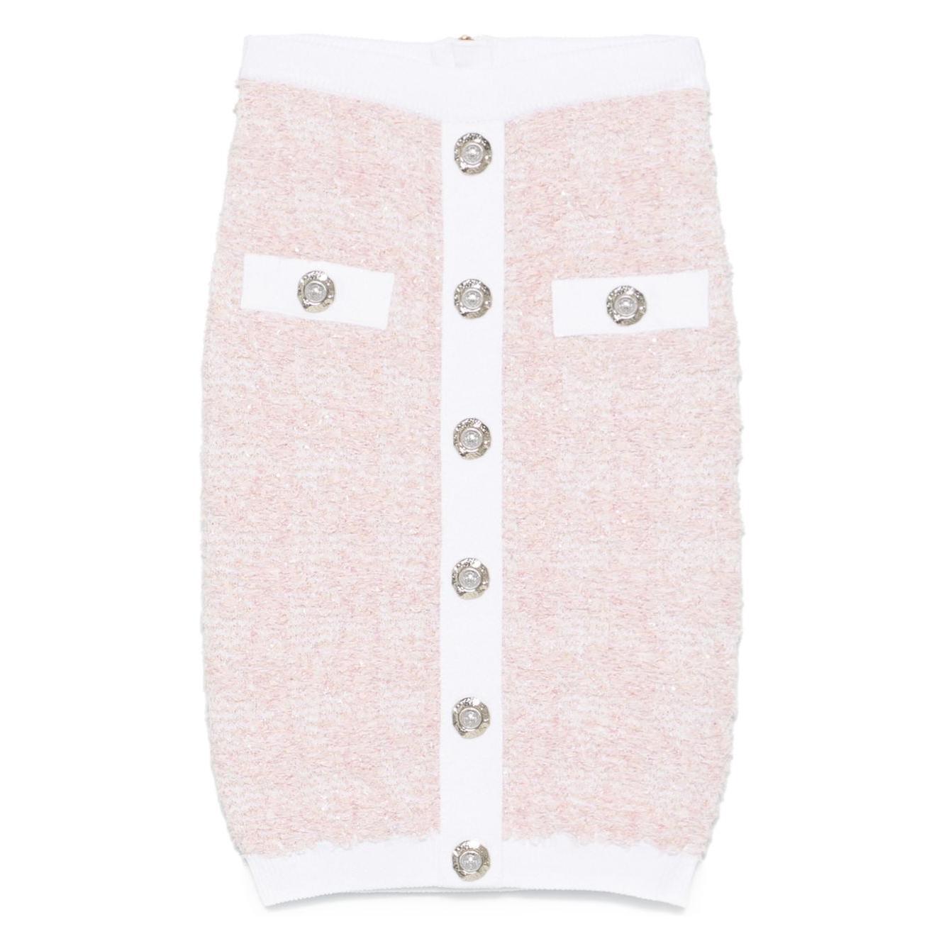 Balmain Tweed pencil skirt FF1LC016KI72OIN-AI25