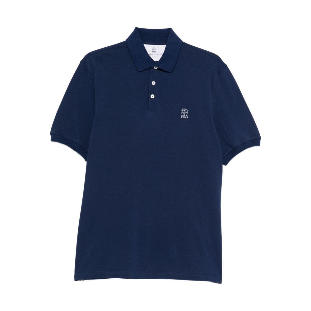 Brunello Cucinelli T-shirts and Polos Blue ME8548770CFL46-AI25